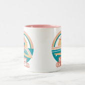 Bleib Golden Retro Surf Tasse Coastal Boho (Mittel)