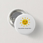 Bleib golden, strahle immer leuchten unten  button (Vorne & Hinten)