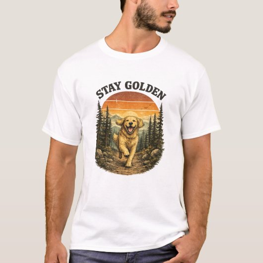 BLEIB GOLDEN T-Shirt (Vorderseite)