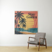 Bleib Golden Wandteppich (Beispiel)