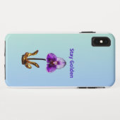 Bleib Goldene Orchidee Case-Mate iPhone Hülle (Rückseite (Horizontal))