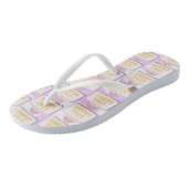 Bleib groovy badesandalen (Schrägansicht)