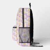 Bleib groovy bedruckter rucksack (Rechts)