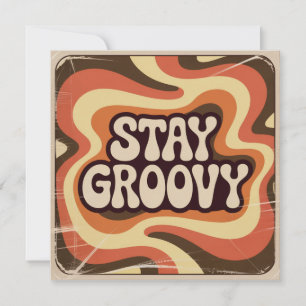 Bleib groovy einladung
