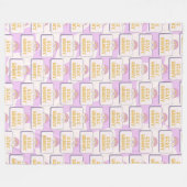 Bleib groovy fleecedecke (Vorderseite (Horizontal))