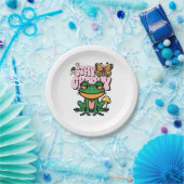 Bleib groovy Frosch Pappteller (Party)