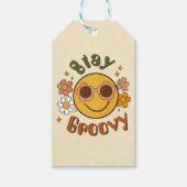 Bleib groovy Geschenkanhänger (Vorderseite)