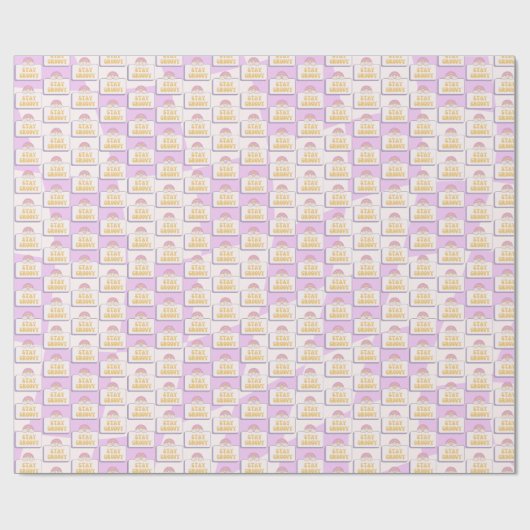 Bleib groovy geschenkpapier (Flach)