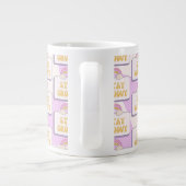 Bleib groovy Jumbo-Tasse (Rückseite)