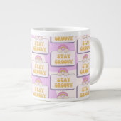 Bleib groovy Jumbo-Tasse (Vorderseite Rechts)