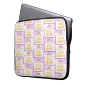 Bleib groovy laptopschutzhülle (Vorderseite Links)