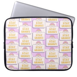 Bleib groovy laptopschutzhülle