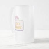 Bleib groovy mattglas bierglas (Vorderseite Links)
