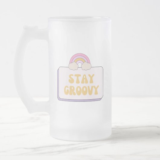 Bleib groovy mattglas bierglas (Links)