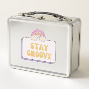Bleib groovy metall brotdose
