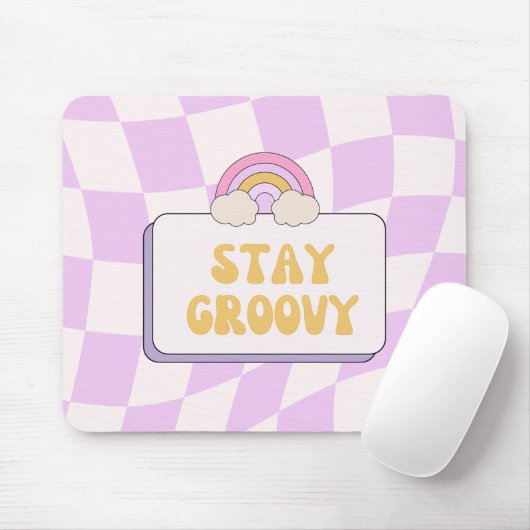 Bleib groovy mousepad (Mit Mouse)