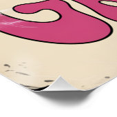 Bleib groovy poster (Ecke)