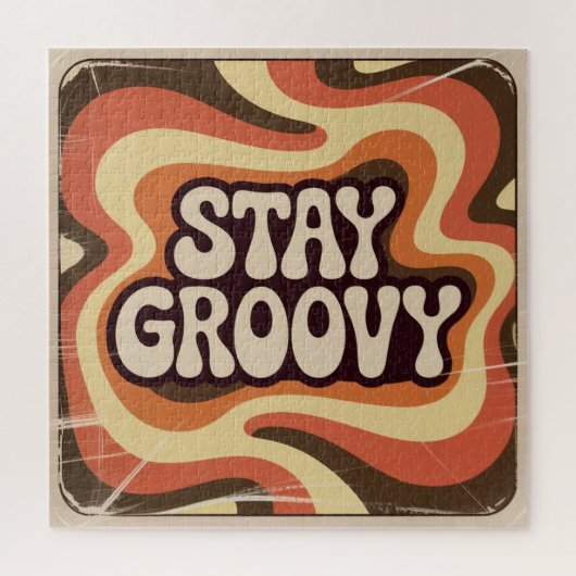 Bleib groovy puzzle (Vertikal)