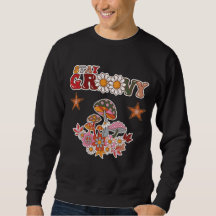 Bleib Groovy Retro Pilz & Gänseblümchen Vintage