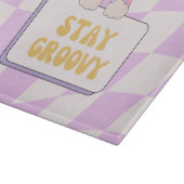 Bleib groovy schneidebrett (Ecke)