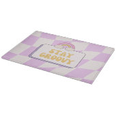 Bleib groovy schneidebrett (Ecke)