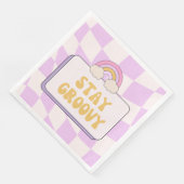 Bleib groovy serviette (Ecke)