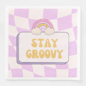 Bleib groovy serviette (Vorderseite)
