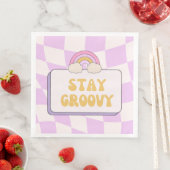 Bleib groovy serviette (Beispiel)