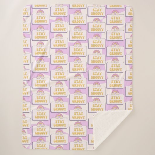 Bleib groovy sherpadecke (Vorderseite)