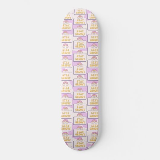 Bleib groovy skateboard (Vorderseite)