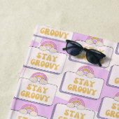 Bleib groovy strandtuch (Beispiel)