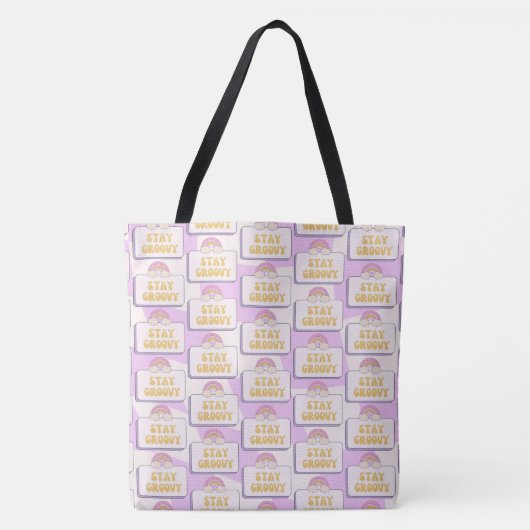 Bleib groovy tasche (Vorderseite)