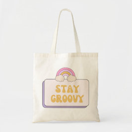 Bleib groovy tragetasche