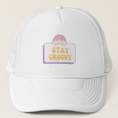 Bleib groovy truckerkappe (Vorderseite)