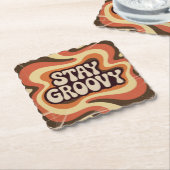 Bleib groovy untersetzer (angewinkelt)