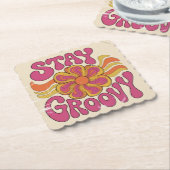 Bleib Groovy Untersetzer (angewinkelt)