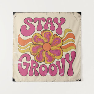 Bleib groovy wandteppich