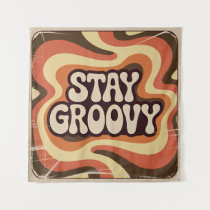 Bleib groovy wandteppich