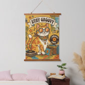 BLEIB GROOVY WANDTEPPICH MIT HOLZRAHMEN (Schlafzimmer)