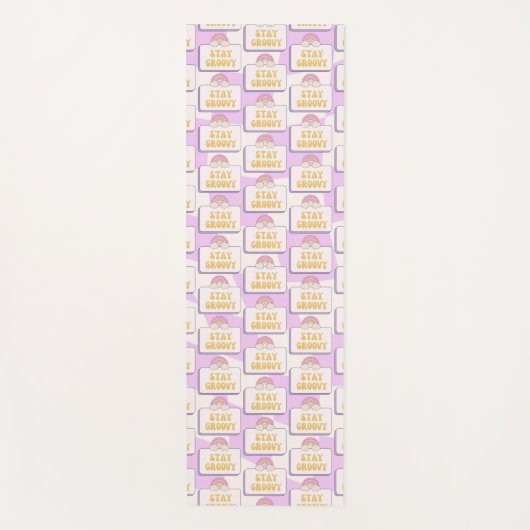 Bleib groovy yogamatte (Vorderseite)