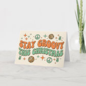Bleib groovy zu Weihnachten (Vorderseite)