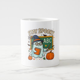 Bleib Gruselig Gespenster-Lehrer-Tasse für Hallowe Jumbo-Tasse