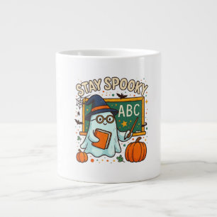 Bleib Gruselig Gespenster-Lehrer-Tasse für Hallowe Jumbo-Tasse