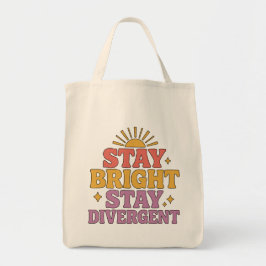 Bleib hell, bleib divergent tragetasche