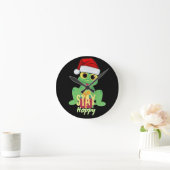 Bleib Hoppy Runde Wanduhr (Zuhause)