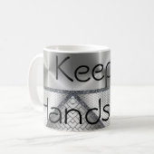 Bleib hübsch Tasse (Vorderseite Links)