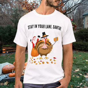 Bleib in deiner Spur, Santa beim Fotobombing Truth T-Shirt
