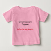 Bleib in Rosa! Baby T-shirt (Vorderseite)