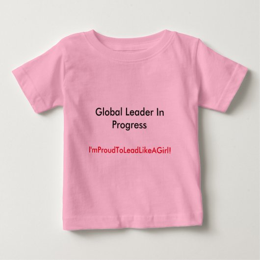 Bleib in Rosa! Baby T-shirt (Vorderseite)