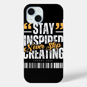 Bleib Inspiriert Motivationszitat Phone Case
